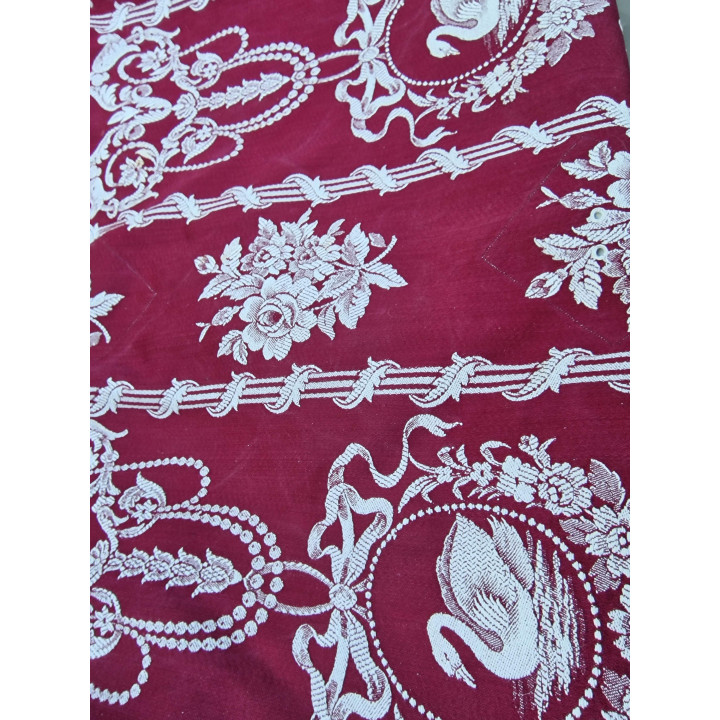 Tissu Damassé Vintage Espagnol Années 1950