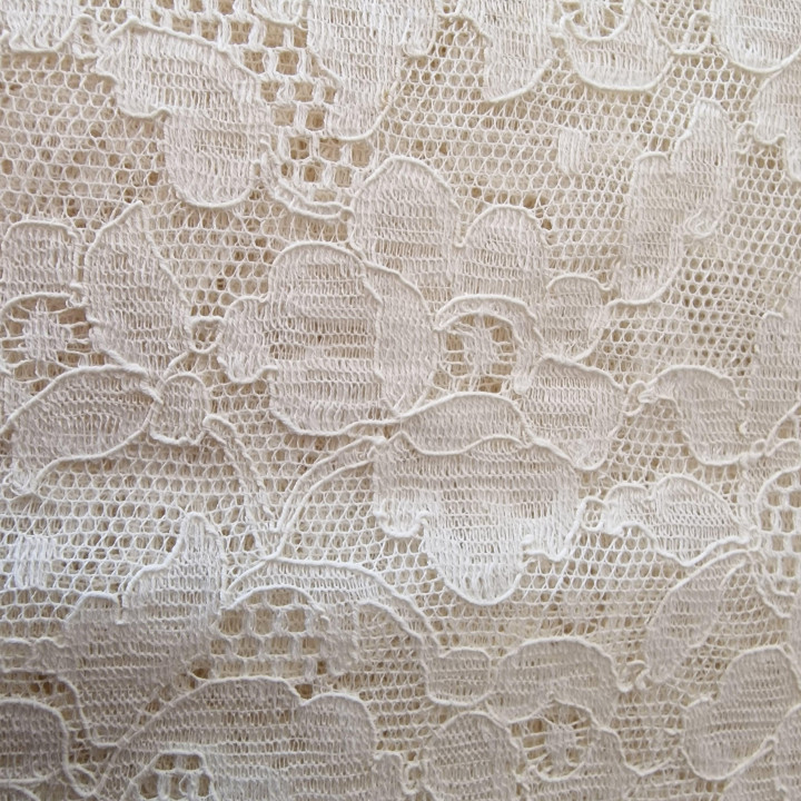 Vintage 1940 Guipure Kant Stof - Barcelona Mantilla Kant per Meter