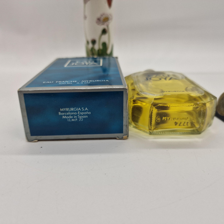 Vintage Eau Joya Myrurgia Parfum, Eau Fraiche Cologne 100 ml 3,3 oz, Met Originele Doos, Jaren 1980 Spanje
