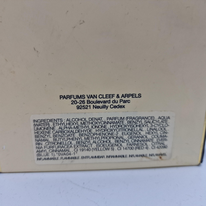 Perfume Vintage First Van Cleef & Arpels Eau de Parfum Vaporizador Recargable Colección 25 ml 0.8 fl oz con Caja