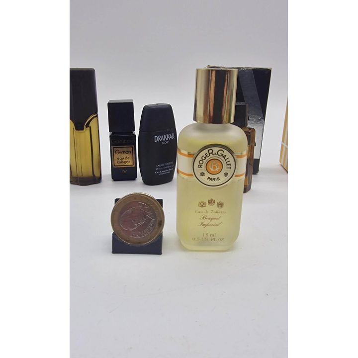 Set of 6 Vintage Men's Miniature Perfumes - Kenzo, Azzaro