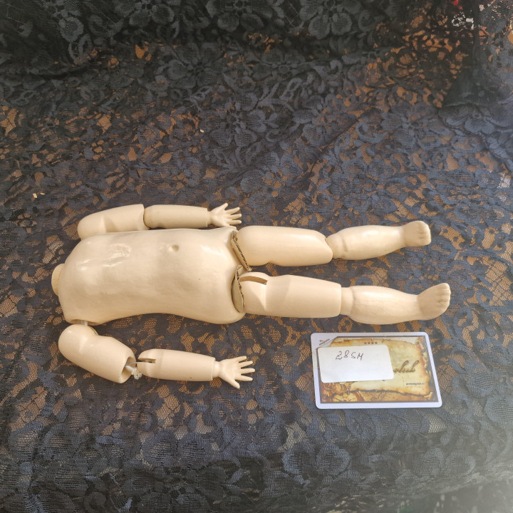 Gelenkkörper für Puppen 28cm - Kompositionsmaterial 90er
