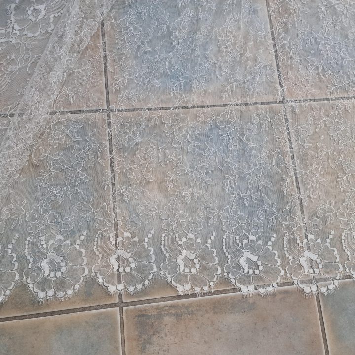 Hiszpańska Welon Mantyla Ślubna Vintage Lata 70 (260x320)