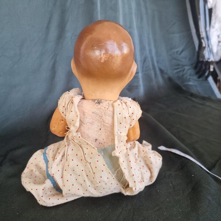 Vintage 1940s Composition Baby Doll for Restoration