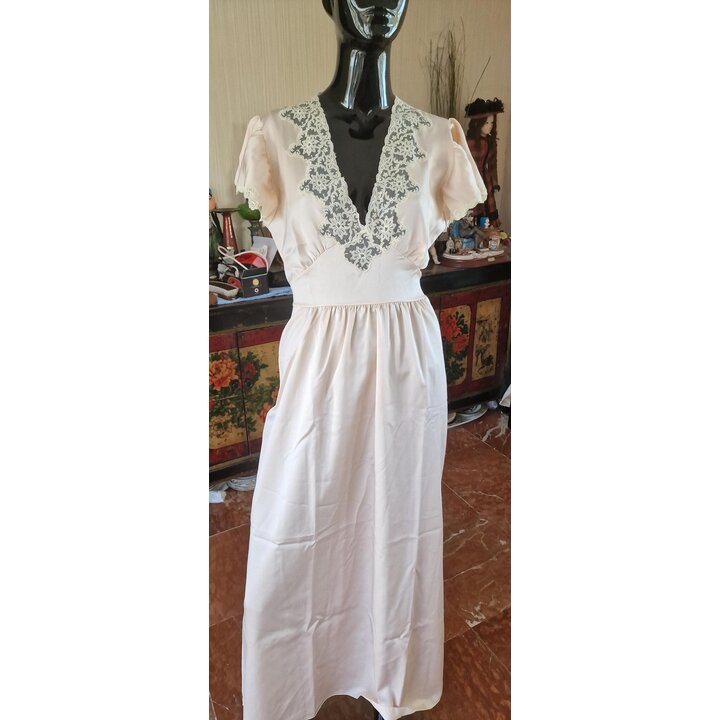 Camisola Vintage Anos 1960 | Azul e Branco Tamanho XS