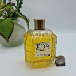Eau de Cologne Parfum Vintage Joya Myrurgia - Flacon Verre Facetté 200ml Espagne 1970 - Fragrance Rare pour Collectionneurs