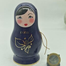 Коллекционный косметический набор матрешка Pupa Milano, кобальтовый синий, начало 2000-х годов, б у
