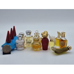 Vintage Parfum Miniatur Flakon, Dior Cacharel Nina Ricci Einzelne Mini Düfte, Dolce Vita L Air du Temps, Anais Anais, 1970er-19…