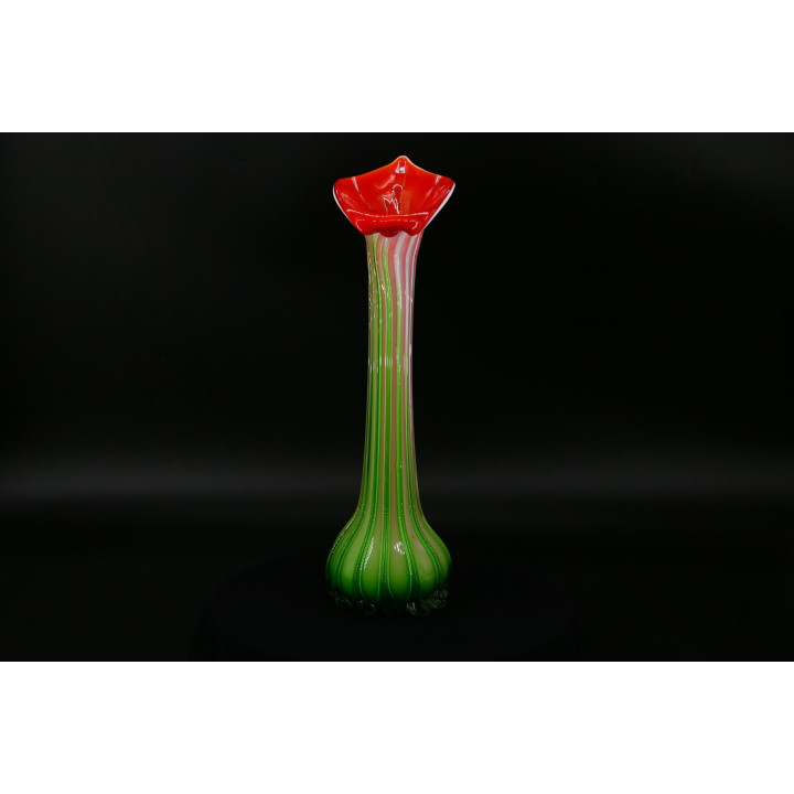 Wazon Jack-in-the-Pulpit Szkło Dmuchane Mid-Century