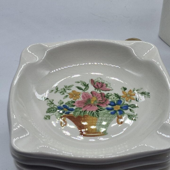 Zestaw 6 Ceramicznych Popielniczek La Cartuja de Sevilla Pickman lata 50.