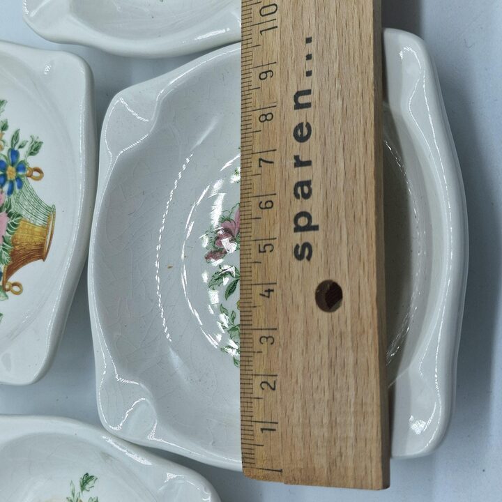 Zestaw 6 Ceramicznych Popielniczek La Cartuja de Sevilla Pickman lata 50.