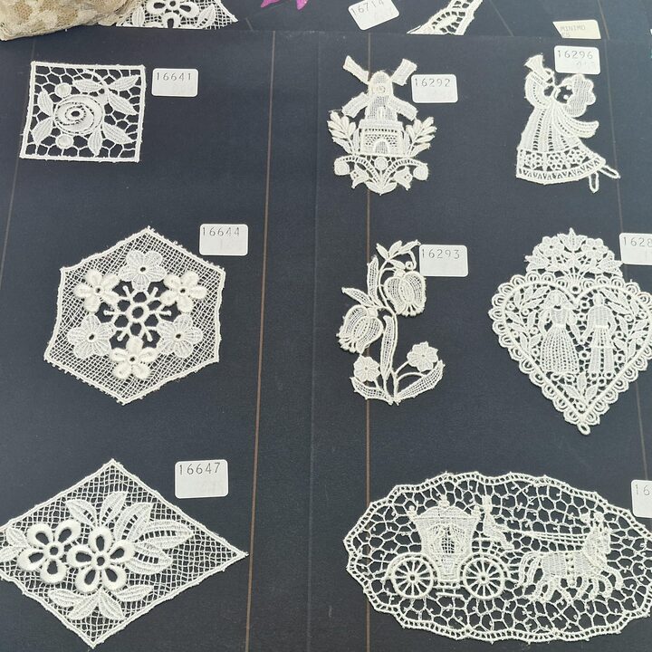 Lot  24 White Lace Appliques  Motifs,5-10cm Curated Collection for Junk Journals, Slow Stitch,Doll Clothing Bridal Crafts Heart…