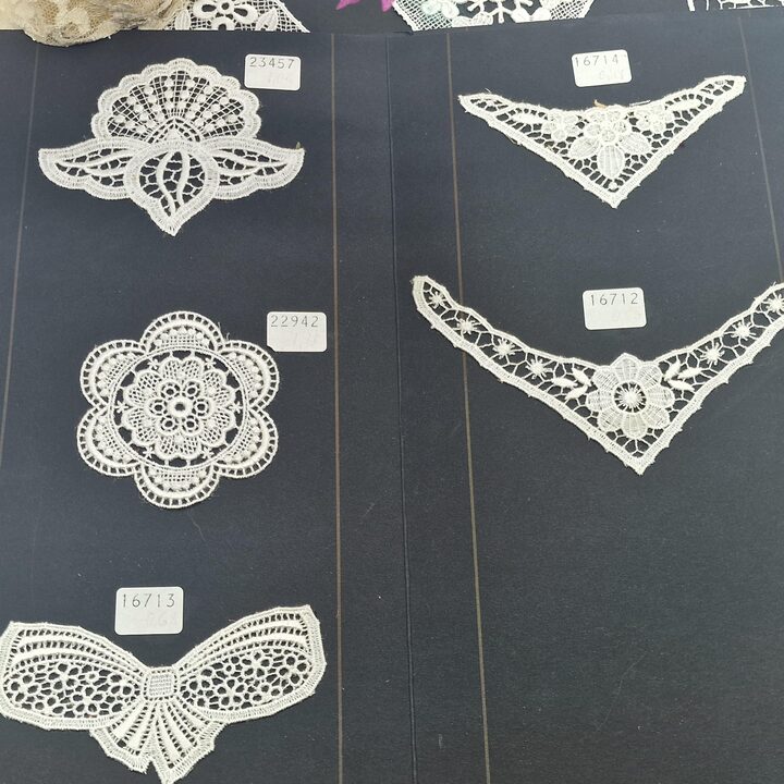 Lot  24 White Lace Appliques  Motifs,5-10cm Curated Collection for Junk Journals, Slow Stitch,Doll Clothing Bridal Crafts Heart…