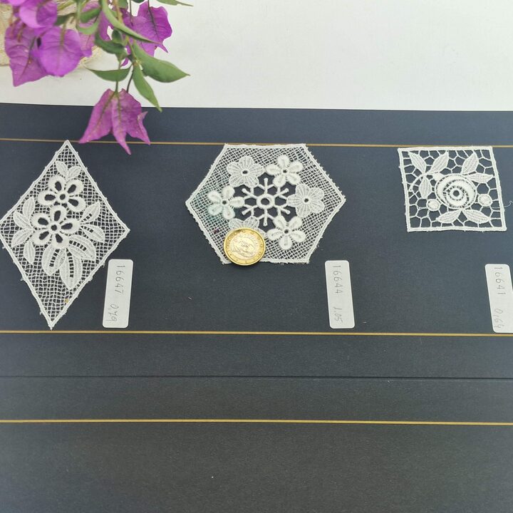 Lot  24 White Lace Appliques  Motifs,5-10cm Curated Collection for Junk Journals, Slow Stitch,Doll Clothing Bridal Crafts Heart…