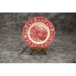 Palissy Pottery Thames River Scenes Teller - Old Windsor Locks - 1950