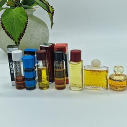 Набор винтажных миниатюр парфюма - Yves Saint Laurent YSL Champagne Opium Paris Kouros - 7 коллекционных флаконов духи 90х годов