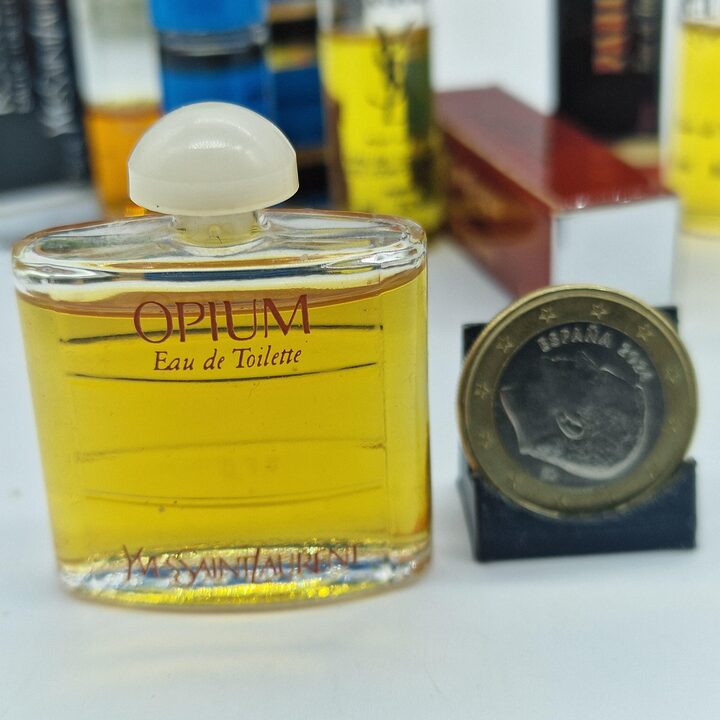 ヴィンテージ ミニ香水ボトル 7点セット - イヴサンローラン YSL シャンパーニュ オピウム パリ クーロス - 1990年代 レア 希少 コレクション用 ミニチュア香水