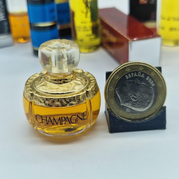 Набор винтажных миниатюр парфюма - Yves Saint Laurent YSL Champagne Opium Paris Kouros - 7 коллекционных флаконов духи 90х годов