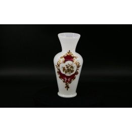 Vase en verre opalin blanc des années 1930