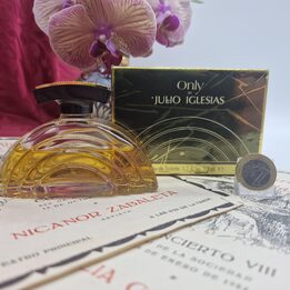 Perfumy Vintage Only by Julio Iglesias, Oryginalna Eau de Toilette 50 ml z Pudelkiem, Mas Cosmetics Barcelona, Czesc Zapelniona…