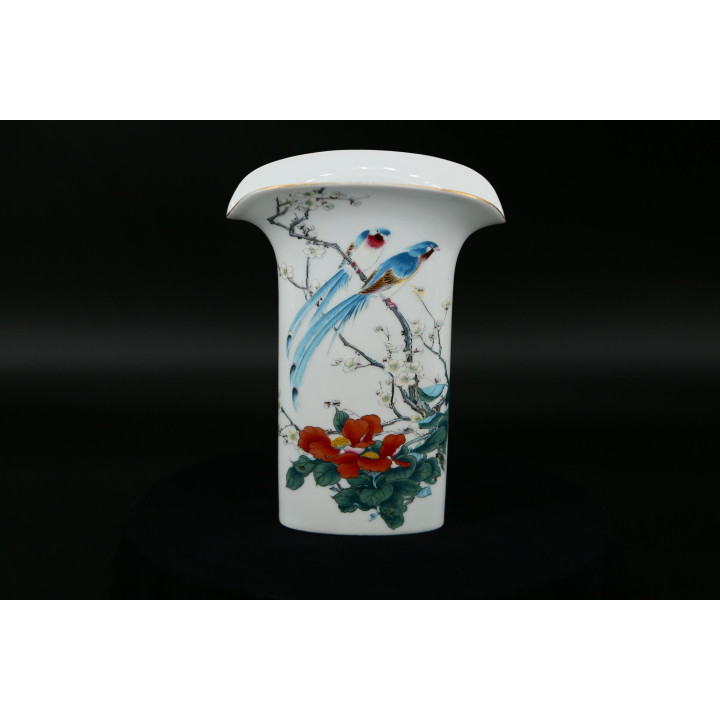 フッチェンロイター 陶磁器 花瓶 シノワズリ 1970年代
