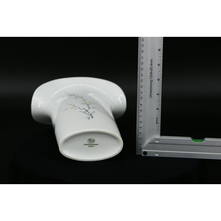 Jarrón Hutschenreuther Porcelana Chinoiserie 1970