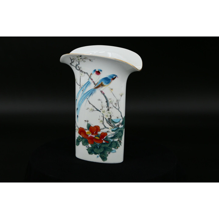 Hutschenreuther Porseleinen Vaas Chinoiserie 1970