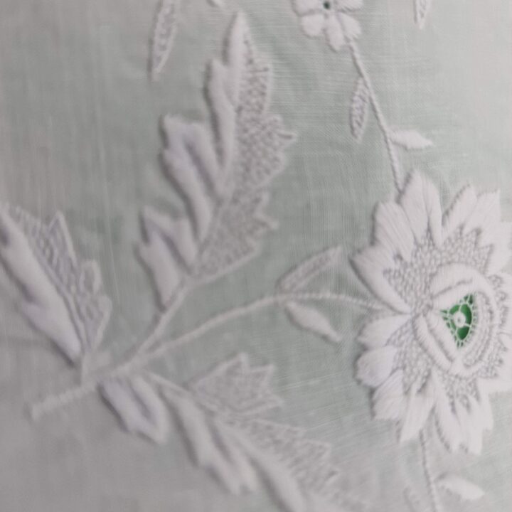 Antique Hand Embroidered Linen Sheet, Early 1900s Spanish Linen Bedding 230x245French Country Farmhouse Textile, Country Farmho…