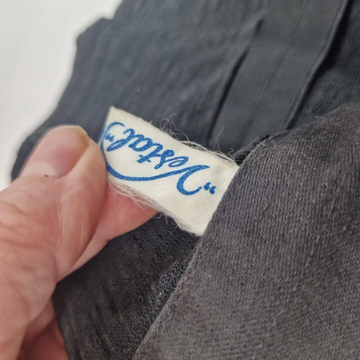 Faja Corsé Vintage Vestal Negra con Ligas Mediados Siglo XX Prenda de Fundación Talla 64