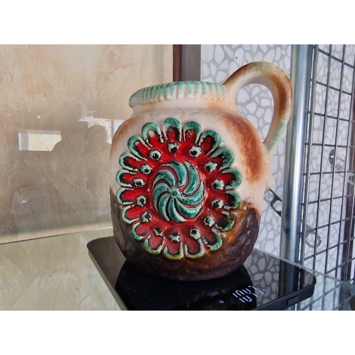 Vase Dümler & Breiden Relief, 1960, Allemagne