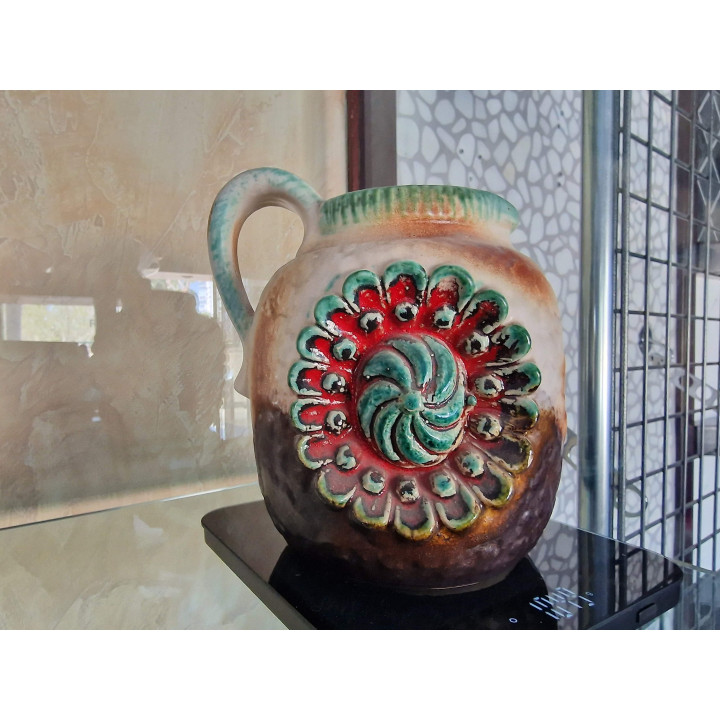 Vase Dümler & Breiden Relief, 1960, Allemagne