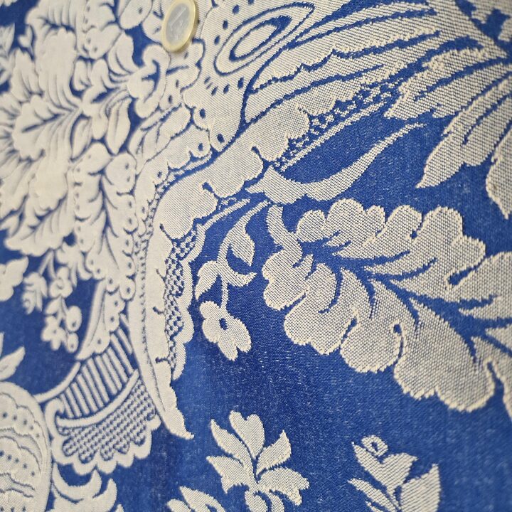 Tela Jacquard de Algodón Vintage España mediados S. XX 160 cm Ancho