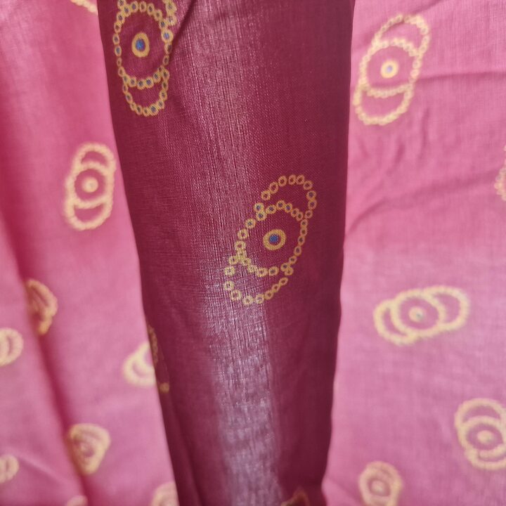 Tecido de Viscose Vintage Anos 40 50 Cor Vinho Geométrico 85x300 cm