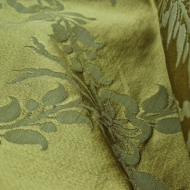 19e-eeuwse Valenciaanse Zijde - Twee Antieke Damast Panelen