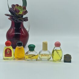 Набор из 5 винтажных парфюмерных миниатюр, Итальянская парфюмерия B Creation, Cry, Penumbra, Gelosia и Confessions, 1980-е годы