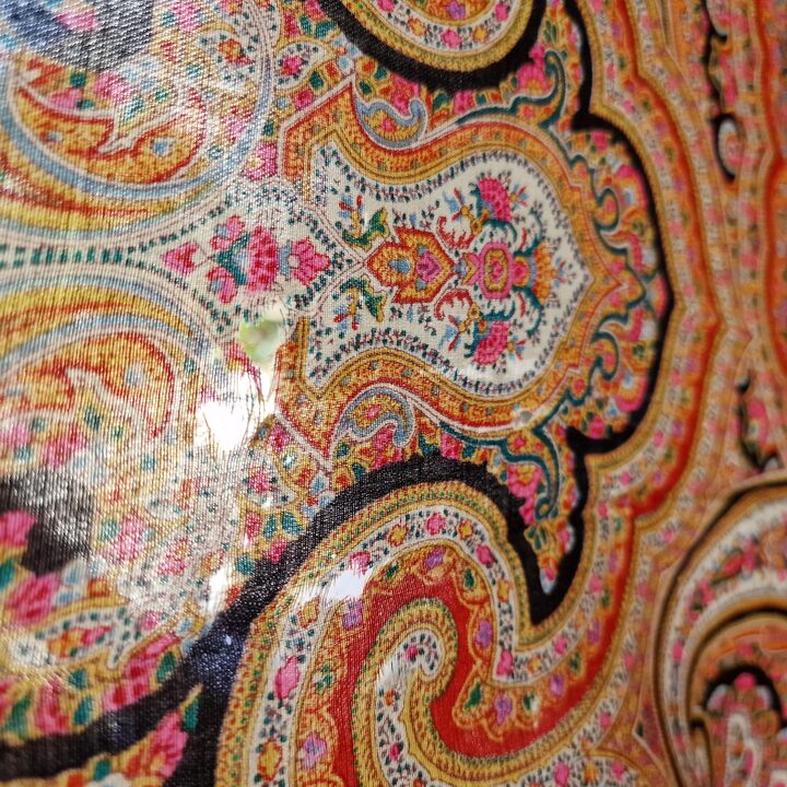 Старинный мантон Cien Colores, шаль из мериносовой шерсти, платок 19 век, традиционный испанский текстиль Изабеллы, 320x170см