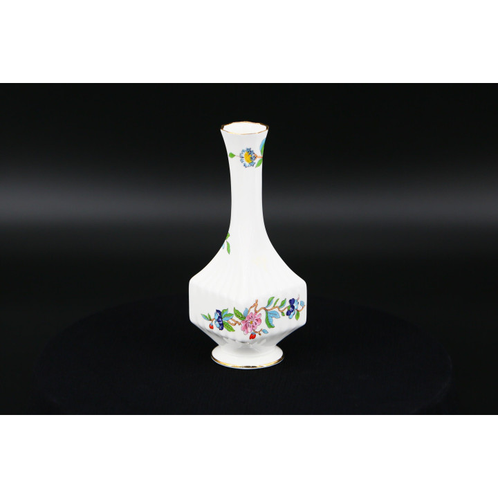Aynsley Pembroke Vase Bone China 18cm 24k Gold