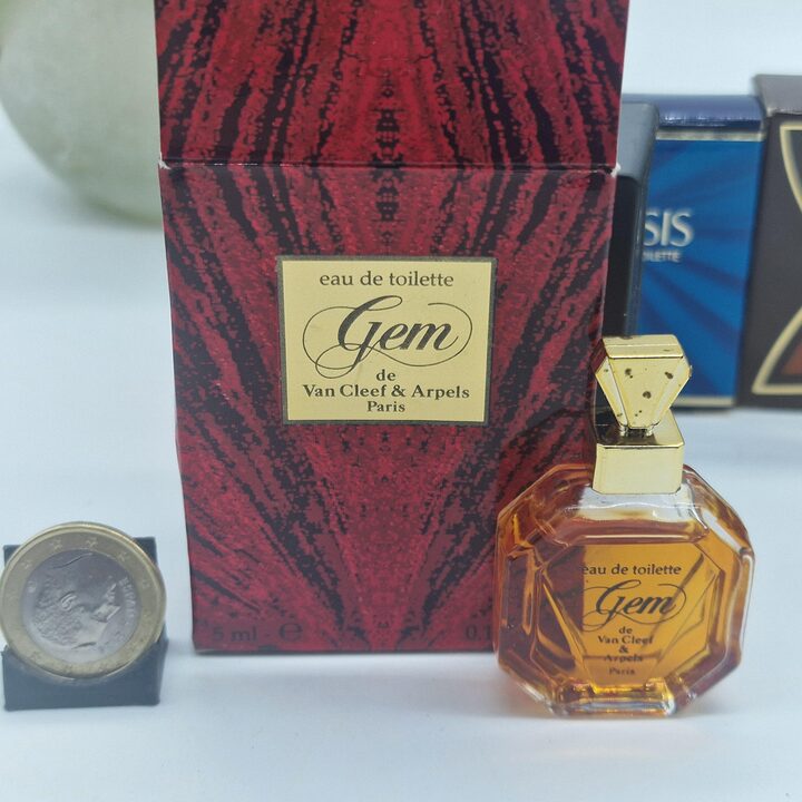 Лот из 6 винтажных парфюмерных миниатюр - Opium YSL, Gem Van Cleef & Arpels, Trésor Lancôme, Madame Carven, Worth и Oasis - Кол…