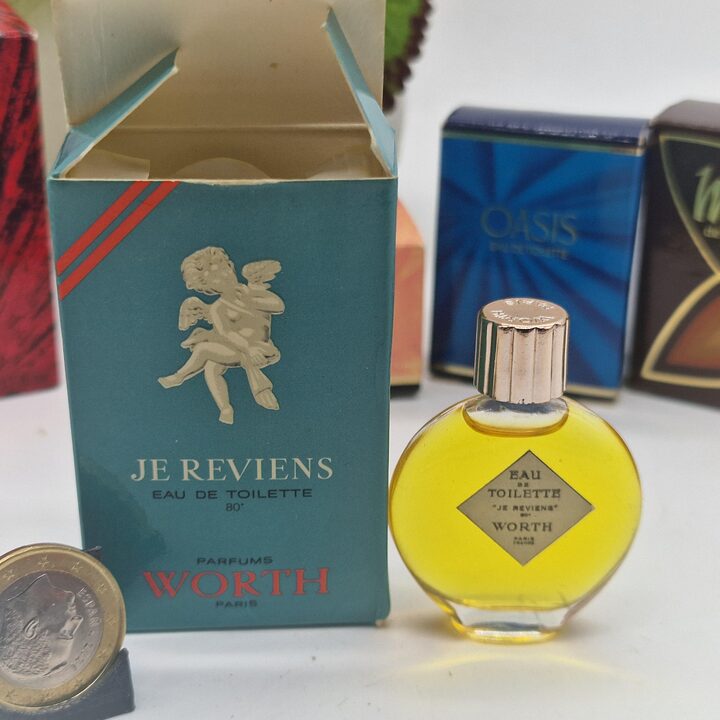 Лот из 6 винтажных парфюмерных миниатюр - Opium YSL, Gem Van Cleef & Arpels, Trésor Lancôme, Madame Carven, Worth и Oasis - Кол…