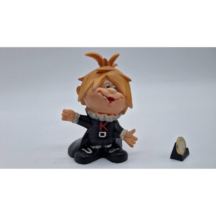 Figurka z Gumy Kina San Clemente, Maskotka Reklamowa Vintage z lat 60., Zabawka Promocyjna Wina z Malagi, Hiszpania