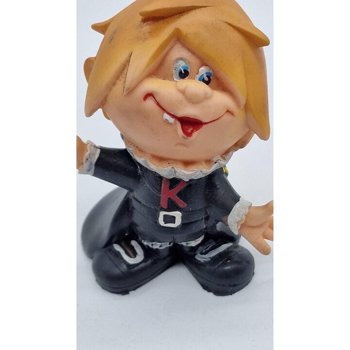 Figura de Goma Kina San Clemente, Mascota Publicitaria Vintage Años 60, Juguete Promocional de Vino de Málaga, España