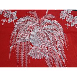 Tessuto Jacquard Vintage, Cotone Spagnolo Tappezzeria al Metro, Motivo Uccello del Paradiso, Larghezza 140 cm 55 Pollici, Anni…
