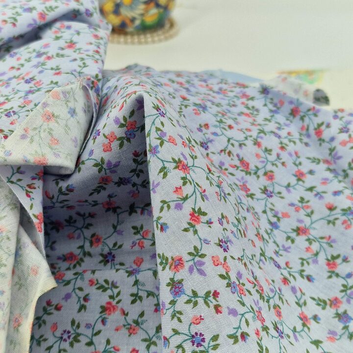 Vintage Stoffen Restanten Pakket - 10+ Bloem- en Katoenresten - Jaren '70 Naaien & Quilten Destash Lot - Diverse Maten