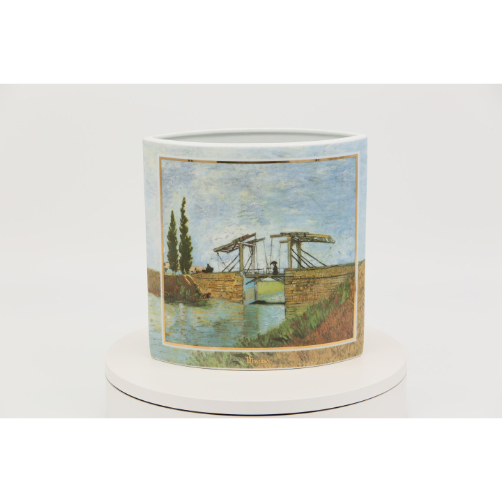 Goebel Artis Orbis Vase Van Gogh "Le Pont de Langlois"