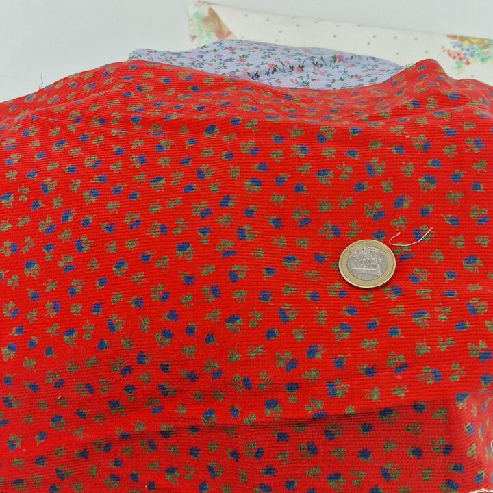 Vintage Stoffen Restanten Pakket - 10+ Bloem- en Katoenresten - Jaren '70 Naaien & Quilten Destash Lot - Diverse Maten