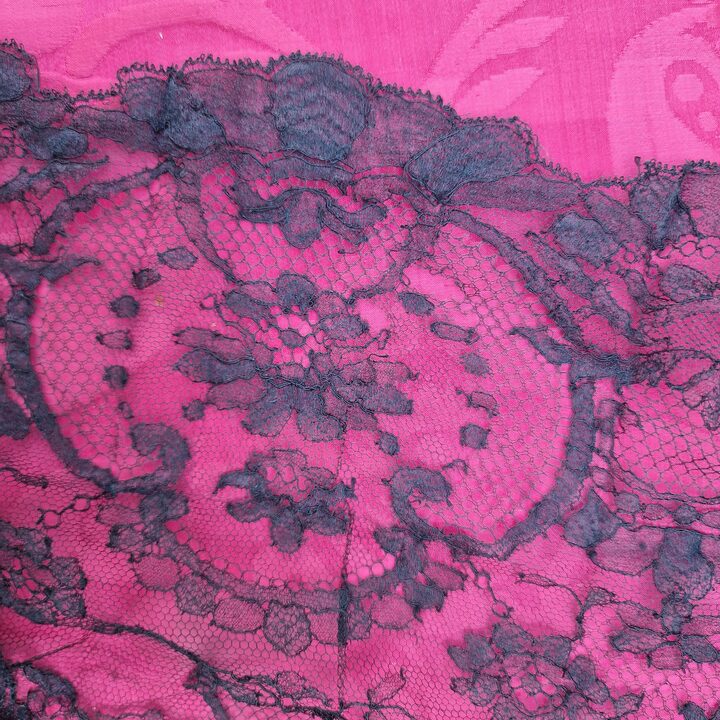 Set of 3 Black Lace Mantillas, Antique Spanish Veils Chantilly Style Church Head Coverings for Restoration, Catholic Traditiona…