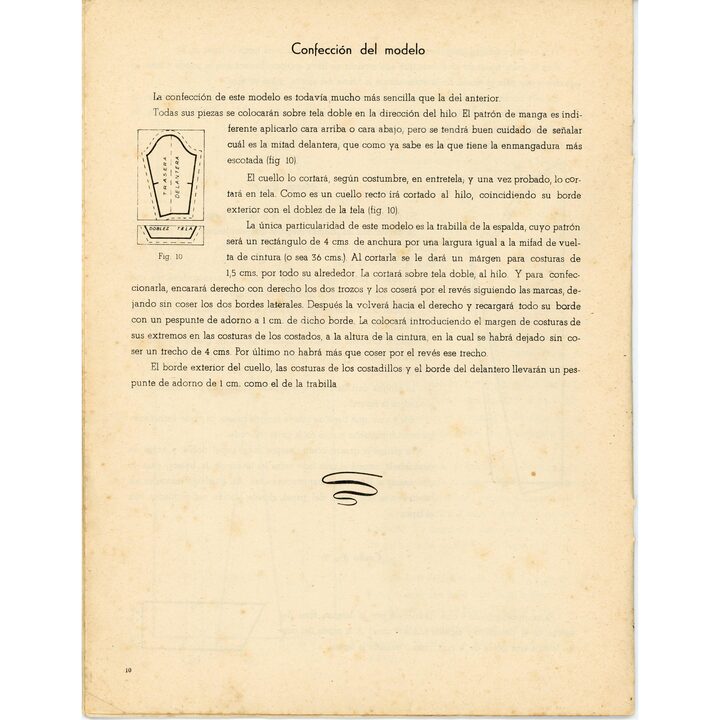 Folleto Vintage Curso de Costura Eva Años 40 Nº 13 Patrón Abrigos Academia AEI San Sebastián, Guía de Diseño de Moda Española