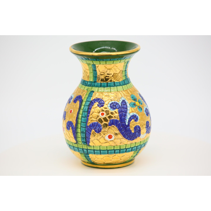 Vase italien des années 60, Or 24K