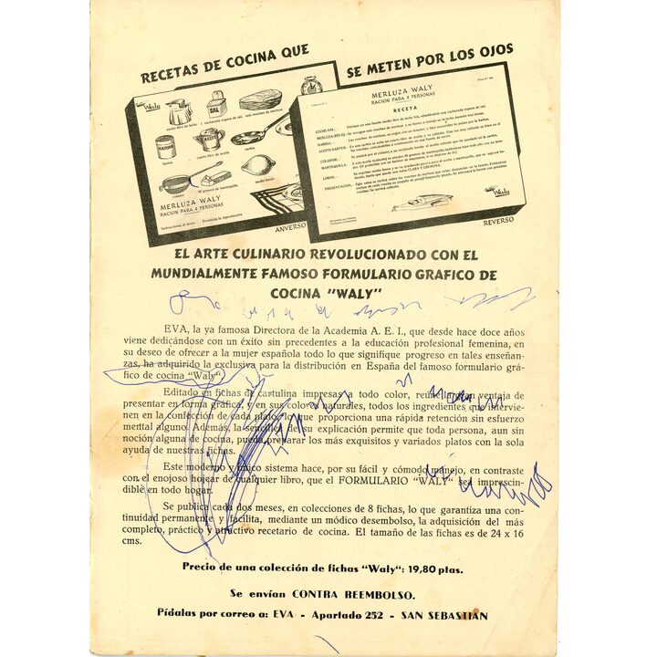 Magazyn Eva Figurin Jesień Zima 1959, Hiszpańska Księga Wykrojów, Academia A.E.I. San Sebastián, Ilustracje w Stylu Mid-Century
