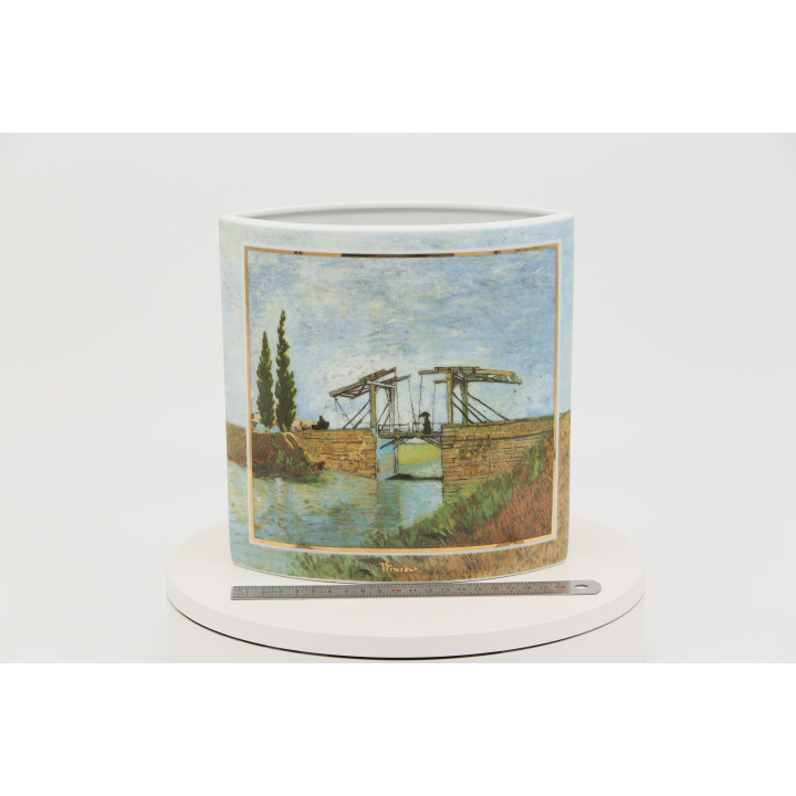 Jarrón Goebel Artis Orbis Van Gogh "El Puente de Langlois"